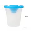 Lavapinceles de Plástico, Vaso para Mezclar Colores Pigmentados, Anticaída, Lavapinceles Creativo para Pintura Infantil