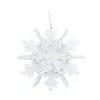 Decoración navideña copo de nieve colgante para árbol de Navidad 12 CM copo de nieve Suministros navideños copo de nieve tridimensional