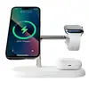 Novo Carregador sem Fio 3 em 1 para iPhone 12/13/14/15/16/17 Estação de Carregamento Rápida para Apple Watch 10 9 8 7 6 Airpods 2 3 Pro