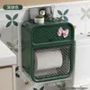 Estante de Almacenamiento de Caja de Pañuelos para Montar en la Pared del Baño al por Mayor, Portarrollos de Papel Higiénico de Doble Capa sin Taladro de Lujo Ligero para Baño