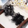 Pinza para el cabello de chifón estampado de alta gama con arrugas para mujer, pinza grande para la parte posterior de la cabeza, accesorio para el cabello tipo clip de tiburón, nuevo estilo 2025