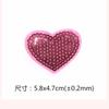 Pegatinas de tela de lunares autoadhesivas lazo lindo Amor Arcoíris Cereza lentejuelas parche bordado adhesivo accesorios de ropa