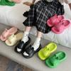Chanclas Personalizadas Lindas para Vacaciones en la Playa al Aire Libre, Versátiles Zapatillas de Conejo de Eva de Verano para Mujer