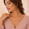 Europeu e Americano transfronteiriço jóias moda multi-camada imitação pérola criativa diamante borboleta colar retro clavícula empilhado colar
