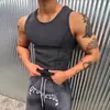 Chaleco acanalado de verano estilo americano para hombres musculosos, camiseta sin mangas elástica ajustada con costuras visibles, estilo nuevo.