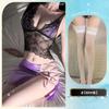 Lencería Sexy Golden Night: Atractivo Uniforme Bodycon de Encaje Transparente con Escote en V Profundo para Mujeres Maduras, Conjunto de Tentación Sin Quitarse Qqny
