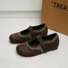 Zapatos Mary Jane retro de punta dividida para mujer, zapatos planos de ballet, zapatos versátiles de estilo universitario de suela blanda, nuevo modelo otoño 2026