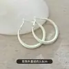 Pendientes de Aro de Moda Elegantes con Aguja de Plata S925, Pendientes Versátiles de Lujo Ligero de Alta Gama para Mujer, Nuevos Pendientes de Botón de Primavera y Verano al por Mayor