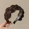 Diadema colorida de estilo francés para mujer, accesorio para el cabello de lujo de alta gama, diadema antideslizante para lavarse la cara, hace que la cara parezca más pequeña