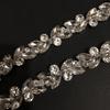 Cadena de diamantes de imitación con forma de ojo de caballo para soldar, accesorios para sombreros, cadena de garra elegante, accesorios de bricolaje, cadena de diamantes decorativa.