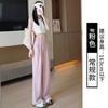 H271 Calças Cloud Puff Femininas Verão Fino Estilo Preguiçoso Calças Soltas Cintura Alta Emagrecimento Casual Yamamoto Calças de Perna Larga