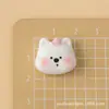 Novos acessórios de resina: designs fofos de cabeça de animal transparente de desenho animado para capas de celular com cola de creme DIY, ímãs de geladeira e outros artesanatos
