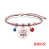 Pulsera Europea y Americana Transfronteriza Acero Inoxidable Pulsera Hueso de Serpiente Día del Maestro Manzana Conmemorativa Regalo Festivo Grabado Pulsera de Acero de Titanio