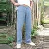 Nuevos Pantalones Largos de Verano Pantalones de Playa con Bolsillo Cordón Diseño de Cordón Elástico, Pantalones Largos Casuales Simples Transpirables Moda