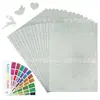 En Stock Transfronterizo 250g Papel Brillante A4 Una Cara Brillante Decoración Navideña Cartulina Papel Especial Engrosado Plata Brillante
