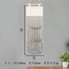 Bolsa Colgante Impermeable de Algodón y Lino para Almacenamiento en Casa, Bolsa de Almacenamiento de Tela de Tres Bolsillos Montada en la Pared para Detrás de la Puerta