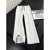 Pantalones deportivos de retazos a cuadros y bloques de color para hombre, diseño moderno, corte recto holgado, versátiles para ir al trabajo, pantalones casuales elegantes y de alta gama.