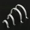 Abrazadera de Tubo Galvanizada en Forma de U Abrazadera de Silla de Montar Engrosada Abrazadera de Silla de Montar de Hierro Galvanizado Abrazadera de Silla de Montar de Metal Hebilla Doble de Semicírculo