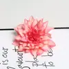 Cabeza de Flor de Dalia Tela de Piel Artificial Dalia al por Mayor Decoración de Boda Guirnalda de Flores Diadema con Guirnalda de Bosque de Flores