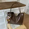 Bolso de Tote Nuevo de Gran Capacidad para Mujer, Bolso Cruzado de Hombro Simple Versátil, Bolso de Mano Casual Retro para el Trabajo y el Viaje