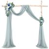 Arco Gasa Boda Tul Antiarrugas Tela Accesorios para Fotos Diseño Boda Césped al Aire Libre Ins Cortina Transfronteriza