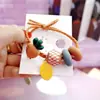 Goma de pelo de fruta linda coreana para niña, cuerda para el pelo, alta elasticidad, cabeza de bola, anillo para coleta de pelo, grueso, cuerda para el pelo tipo I