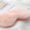 Bonita máscara de ojos de seda de peluche de Amazon para dormir, especial para aviación, transpirable, bolsa de hielo, compresa caliente, compresa fría.