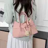 Bolso Cesta de Mimbre con Bloques de Color para el Trabajo y el Ocio para Mujer 2026 Verano Nuevo Casual Versátil Bolso de Hombro Cruzado de Lujo Ligero