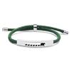 Pulseira Cross Border Nova Pulseira Trançada de Aço Inoxidável urso mamãe urso Presente de Dia das Mães Gravação Pulseira de Aço Titânio