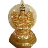 Venta al por mayor de fábrica cobre puro Bodhisattva Guanyin de las Mil Manos ornamentos de Buda del Tíbet templo estatua de bronce Guanyin de las Mil Manos de cobre fundido grande