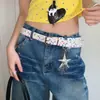 Cinturón Colorido de Estrella Estilo Milenio Y2K para Mujer, Decoración de Cinturón Estilo Chica Picante de Nicho para Vestidos y Accesorios de Jeans