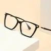 Gafas de Espejo Plano Estilo Harajuku Vintage Nueva Tendencia de Primavera Montura Grande Exclusivas para Estudiantes Sin Graduación Gafas Planas 6209