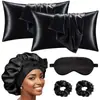 Modelador de Cachos Sem Calor Transfronteiriço, Ferramenta de Cachos para Dormir Preguiçoso, Máscara de Olhos para Cachos Ondulados Grandes, Touca de Dormir, Fronha, Conjunto de Seda