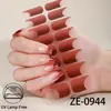 Suministro Exclusivo Transfronterizo de Pegatinas para Uñas con Purpurina, Película de Esmalte en Polvo con Degradado para Uñas, Pegatinas para Uñas con Lámina Dorada Impermeables de Hoja de Arce de Venta Caliente