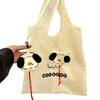 Tengyi original ins estilo cartoon filhote de cachorro saco de armazenamento dobrável saco de compras portátil grande capacidade saco de proteção ambiental