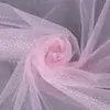Tecido de Malha Suíça de Nylon com Estampa de Diamantes e Carimbo Dourado em Estoque para Saias de Tule, Roupas de Bonecas, Fantasias de Performance, Caminhos de Mesa e Gaze Decorativa