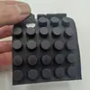Almohadilla cilíndrica de silicona negra, base de goma hemisférica para muebles, junta antideslizante, almohadilla de pie de silicona autoadhesiva, antideslizante, silenciosa