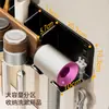 [Dropshipping] Suporte para Escova de Dentes Elétrica de Madeira de Nogueira Banheiro Vaso para Enxaguante Bucal Secador de Cabelo Cabide Não Requer Furação