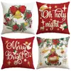 Comercio Exterior Transfronterizo Más Vendidos Fundas de Almohada Navideñas Personalizadas para Sofá de Sala de Estar, Cojines Decorativos Festivos para Dormitorio, Almohadas y Fundas de Almohada