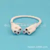 Lámpara fluorescente T8/T5 portalámparas LED de tres clavijas portalámparas de tres agujeros cable de tierra cabeza hembra serie de lámparas integradas línea de conexión