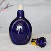 Botella de vino de cerámica Yixing un Jin jarra de vino licor azul jarra de vino para el hogar almacenamiento de vino frasco sellado botella de vino vacía con embalaje