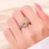 Anillo de plata de ley maciza S925 de 6.2 mm con engaste hueco para gema de punta DIY con diseño hueco de cielo estrellado de estilo de lujo ligero