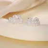 Elegantes ear cuffs de encaje y perlas estilo francés, no necesitan perforación, exquisitos y lujosos ear cuffs de encaje de corona vintage con concha y perlas