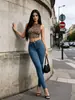 Jeans Skinny Stretch Básico Lavado Europeu e Americano de Cintura Média, Corte Slim e Levanta Bumbum, Direto da Fábrica