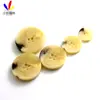 Botones con Patrón de Flores de Palo Resina Ojos Largos Dos Ojos Cuatro Ojos Botones Redondos Primavera Otoño Invierno Ropa Exterior de Lana Botones de Cortavientos