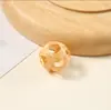 Acessórios de Joias DIY Tecidos em Rattan Puro Feitos à Mão no Vietnã Estilo Festivo Geométrico Exagerado Redondo Material para Brincos Tecidos em Bambu Rattan