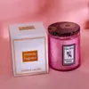 Vela aromática de cera de planta grande em vidro em relevo feita à mão, sem fumaça, vela criativa para fragrância de casa, presente