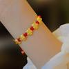 Pulsera de cuerda roja de dragón Wufu 2024 para mujer, pulsera de año del dragón de oro de arena vietnamita, pulsera de año del dragón, regalo de año del dragón, venta al por mayor