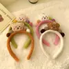 Diadema de Cabeza de Oso de Peluche Súper Linda de Dibujos Animados, Banda para Recoger el Cabello al Lavarse la Cara, Accesorios para el Cabello, Nueva Diadema de Oso Otoño e Invierno