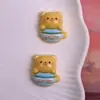 Dibujo Animado Estilo Japonés Oso de Mantequilla Brillante Resina DIY Pasador Clip para el Cabello Parche Funda para Teléfono Accesorio Pequeño